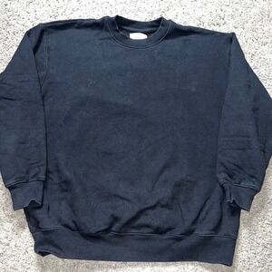 Wilfred Free Sweater Womens Large Black Crewneck Pullover Aritzia